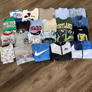 Gently Used Lot of Boys Tops Size 5/6